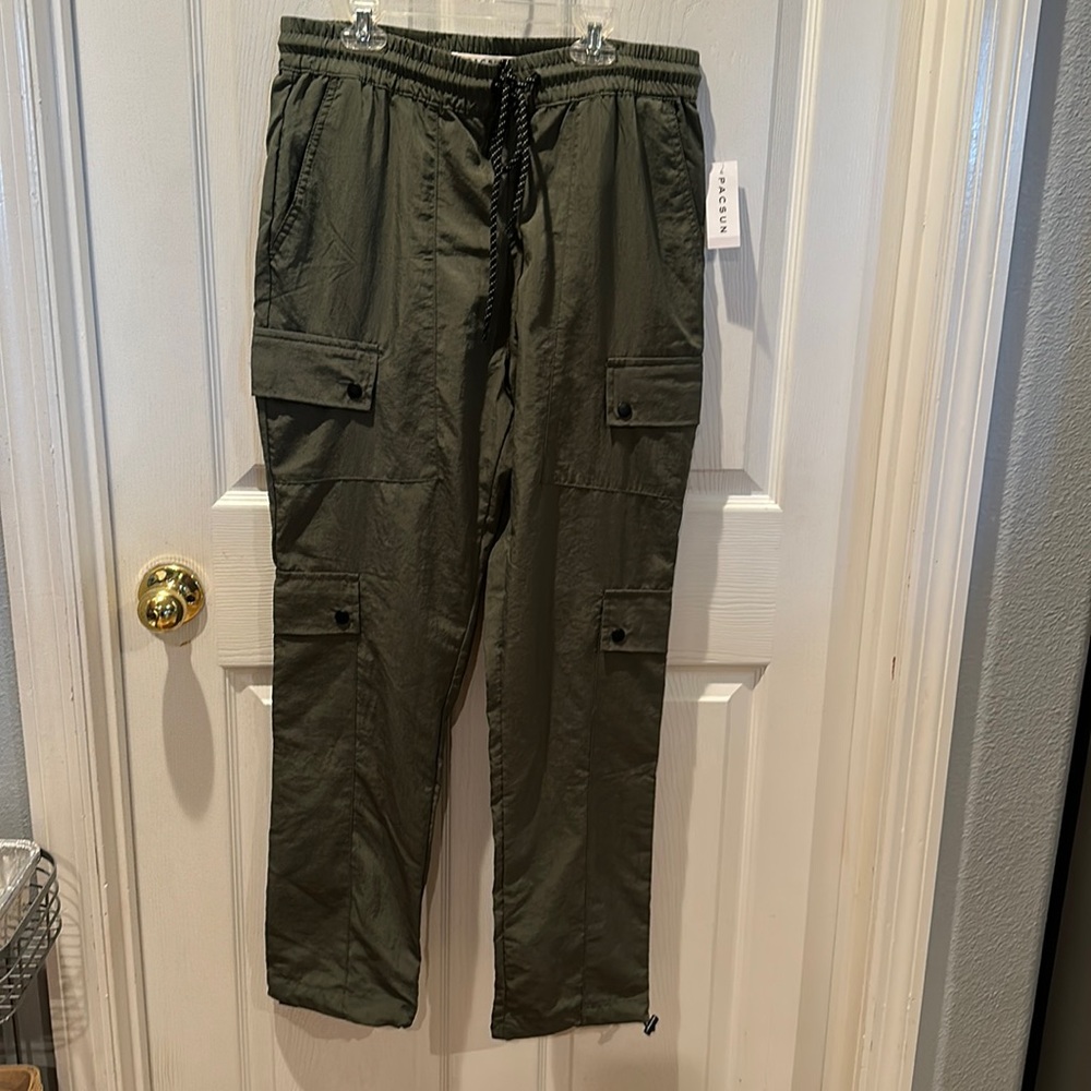 Army green pacsun relaxed cargo joggers medium nwt